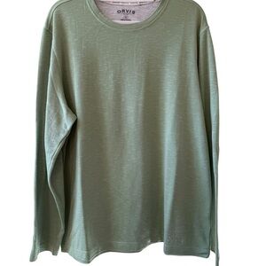 Orvis Long-Sleeve Crew in Sage Green